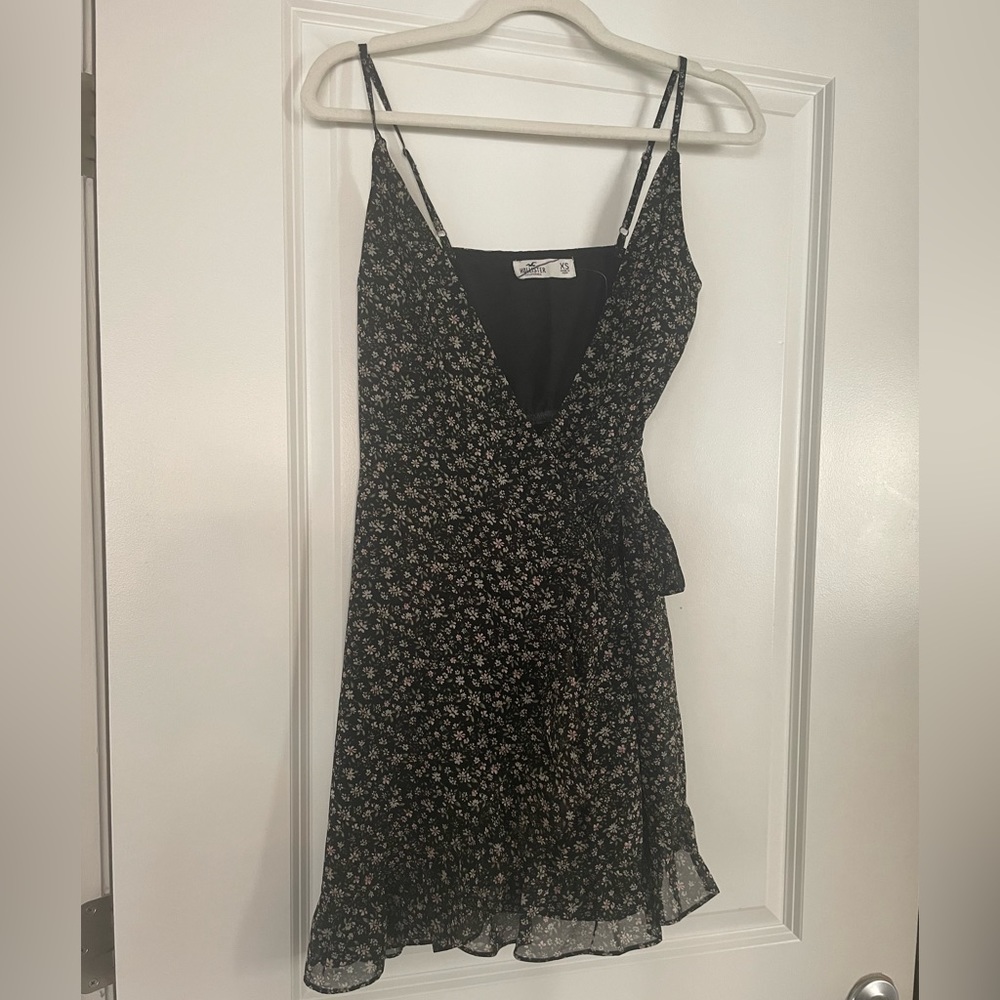 Black Floral Hollister Dress